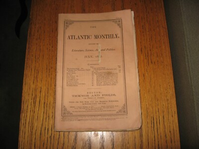 1867 Atlantic July, G. Mazzini, Henry James, Holmes, Hawthorne, Howells, Others