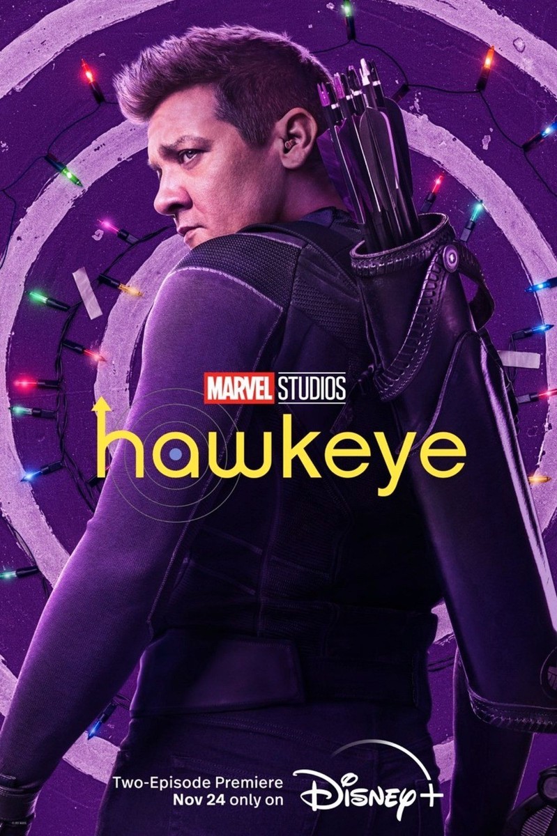 2021 Hawkeye Movie Poster 11X17 Jeremy Renner Hailee Steinfeld