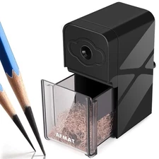AFMAT Long Point Pencil Sharpener, 8-20mm Long Pencil Nibs, Self-Feed & Adjus...