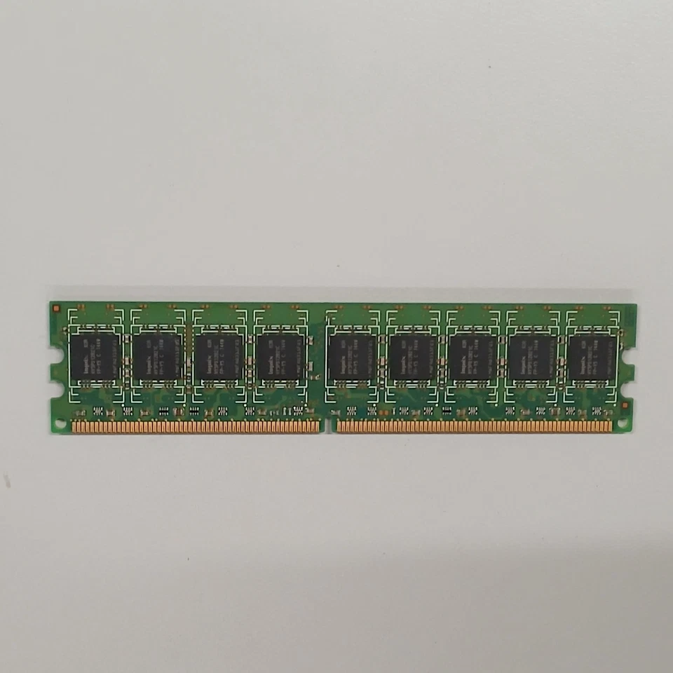 Hynix 1GB DDR2 RAM PC2-5300 667MHz ECC Unbuffered DIMM HYMP512U72CP8-Y5 - Image 2 of 2