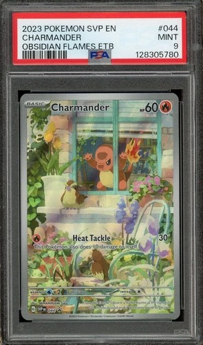 2023 Pokemon Charmander SVP044 Obsidian Flames ETB Promo Card PSA 9 Mint