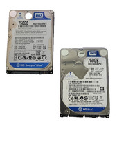 Lote de 2 discos duros WD HDD SATA 2.5" WD7500BPVX-60JC3T0/WD7500BPVT-00HXZT1 750GB