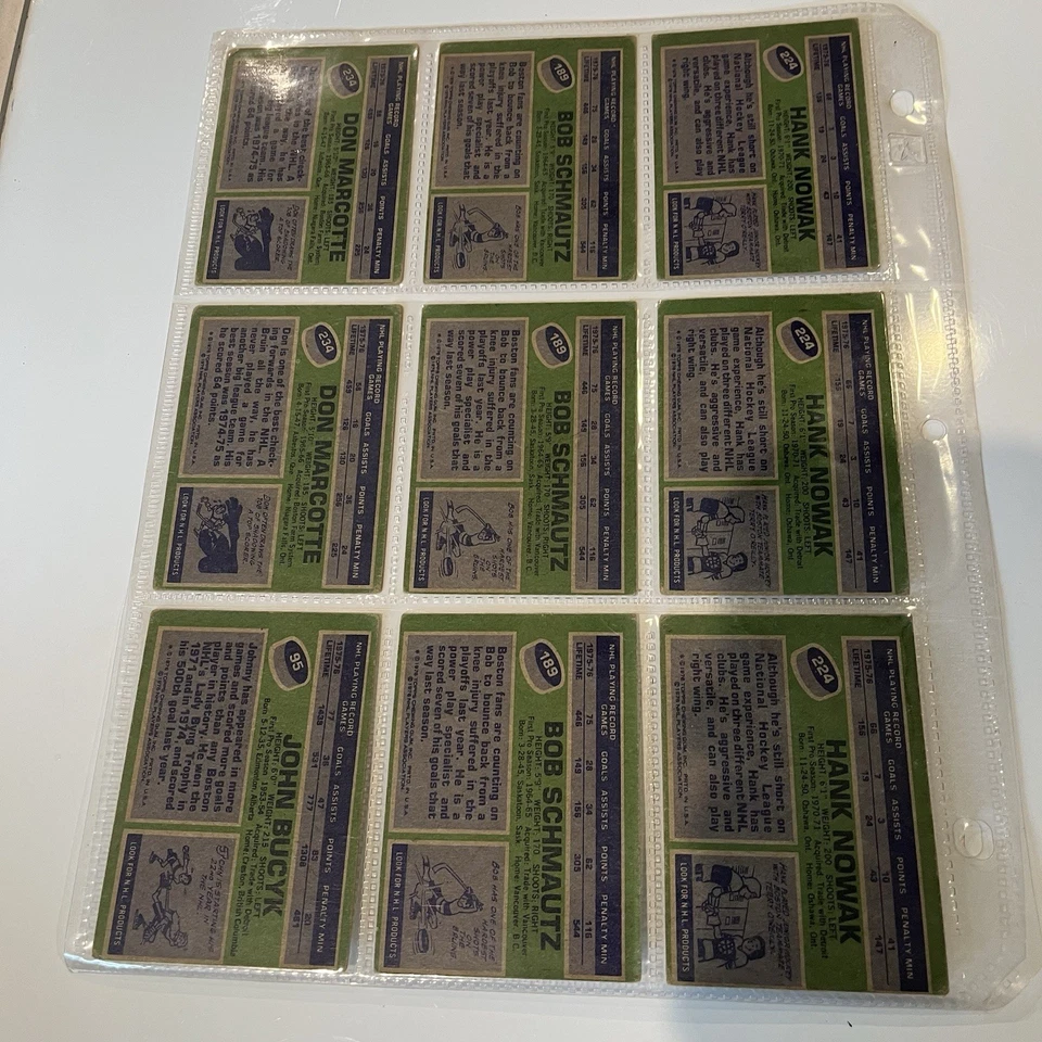 Mixed lot of 1976 Topps Hockey Cards NHL Vintage Large Green Orange Back - Image 4 of 4