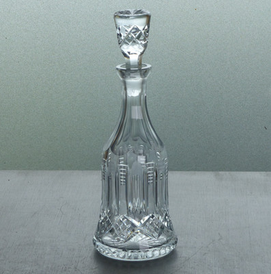 Vintage Kristallkaraffe aus geschliffenem Glas 