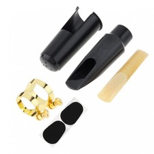 Alto bE Saxophone Mouthpiece Plastic with Mouthpiece Cap+Clip+Mouthpiece Reed UK