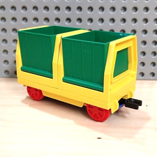 LEGO Duplo Waggon Eisenbahn Anhänger Doppelkipp Mulde Zug Train