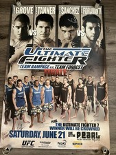 SBC UFC TUF Ultimate Fighter 7 poster Evan Tanner Pride FC rare Diego Sanchez