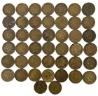 Indian Head Penny Lot 44 Copper Pennies 1882-1909