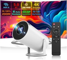 4K UHD Mini Smart Beamer 5G WiFi Heimkino Projektor LED Bluetooth Android