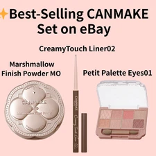 Best-Selling CANMAKE Japan Makeup Set - Powder MO, Liner 02 ,Eyes Palette 01