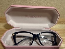 Swarovski Eyeglasses SK 2011 1038 Glasses Black Clear Crystals 55mm No Case