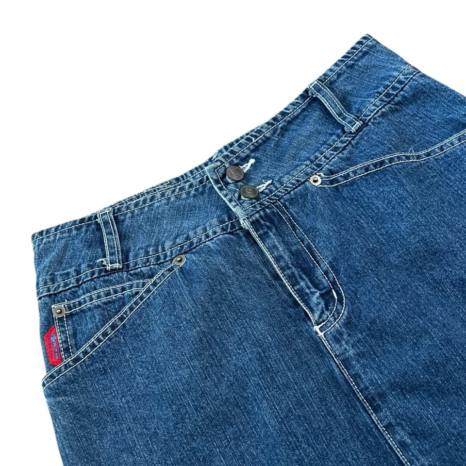 Vintage Y2K Baxis Jean Denim Skirt Made in USA | Waist 28” ^ - Image 2 of 4