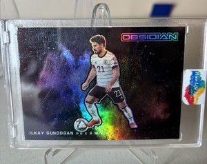 2021-22 Panini Obsidian Black Colorblast Ilkay Gundogan Case Hit Germany 🔥