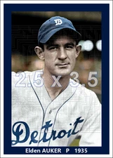 Elden Auker - 1935 Detroit Tigers - choose a style - colorized print