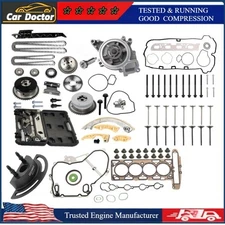 Timing Chain Kit Head Gasket Bolts & Water Pump Set FOR GM Ecotec 2.4L 2.0L