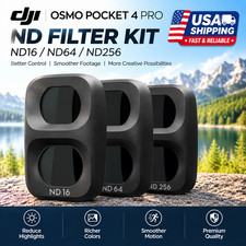 DJI Osmo Pocket 4 Pro Pocket 4P ND Filter Kit ND16 / ND64 / ND256 Black
