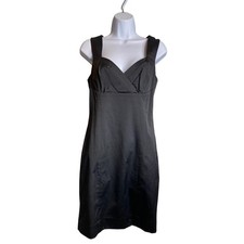 Banana Republic Womens Black Sheath Cocktail Dress Sz 4 LBD Date Night Stretchy