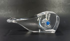 Whale Pen Holder Clear Lucite w/Blue Eyes Ritts Astrolite Retro MCM Office — photo 3
