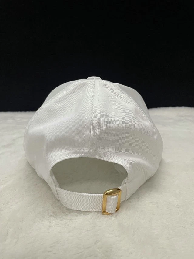 Berretto da baseball unisex regolabile Celine Triomphe bianco Nuovo