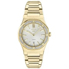 GV2 by Gevril Women's 12702 Palmanova Gold-Tone Ion Plating Swiss Quartz Watch