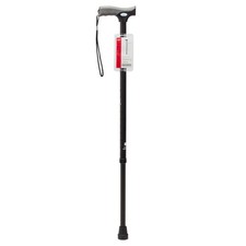Equate Comfort Grip Walking Cane, Height Adjustable, Wrist Strap, 300 lbs, Black