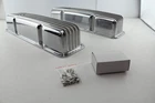 Cal Custom CAL-4700 Finned Alloy Rocker Covers for Small Block Chev V8