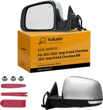 Driver Side Mirror for 2011-2021 Jeep Grand Cherokee 18Pins Chrome