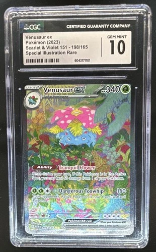 2023 Pokemon SV 151 Venusaur ex #198/165 CGC 10