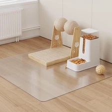 2X3Ft Clear PVC Floor Mat, 2Mm Thick Waterproof Protective Mat for Hard Floors, 