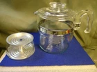 VINTAGE PYREX COFFEE POT 7756-B FLAMEWARE GLASS