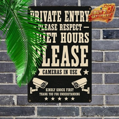 Before You Break Into This House Metal Sign Funny Gun Owner Warning