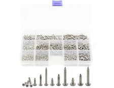 600pcs M2, M2.2, M2.6, M3 Pan Head Self-Tapping Sheet Metal Screw Assortment ...