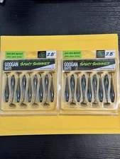 Lot of 2 Googan Baits Saucy Swimmer 2.8”  Magic Shad