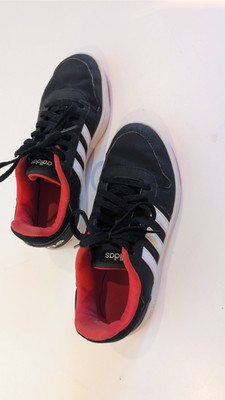 adidas Gr 39 1/3 Hoops 2.0 Mid Kinder Sneaker Freizeitschuh Halbschuh Turnschuh
