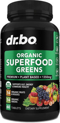 Organic Superfood Greens & Fruit Supplements - Energy Super Food Fruits and Vegg