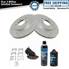 Front Performance & Brake Rotor & Ceramic Pad Kit w/Chemicals