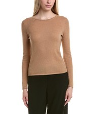 Bruno Magli Classic Crewneck Wool  Cashmere-Blend Sweater Women's