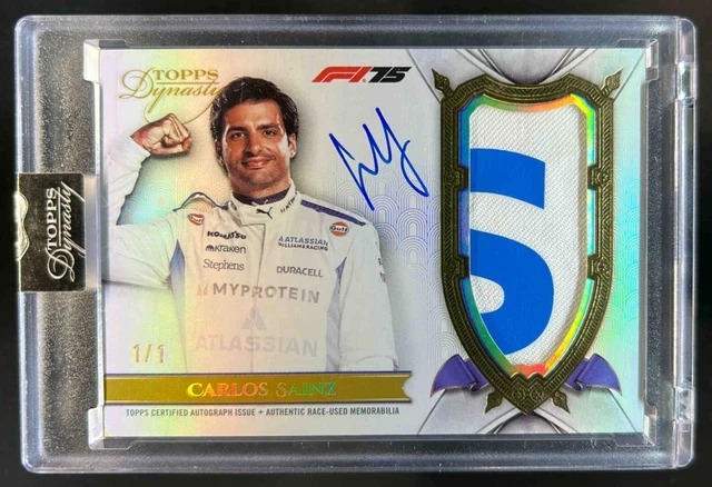 2025 Topps Dynasty Formula 1 Carlos Sainz Patch Auto Gold #1/1