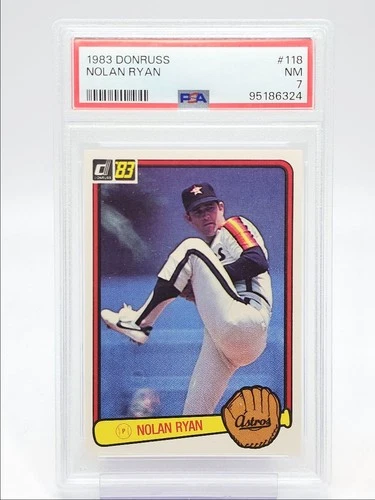 NOLAN RYAN 1983 DONRUSS BASEBALL HOUSTON ASTROS #118 PSA 7 Q2167