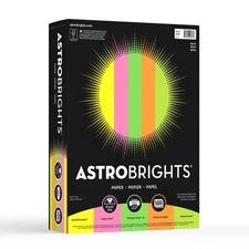 Bright Color Paper, Neenah Astrobrights®, Letter Paper Size, 24 Lb, Assorted ...