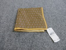 Ermenegildo Zegna Pocket Square Mens One Size Yellow Silk Geometric Italy