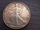 1986 Walking Liberty Silver Eagle One Dollar 1 Oz. .999 Fine Silver