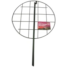 Luster Leaf Link-Ups Metal Grow Through Grid Plant Support, 20"D x 30" H, Green