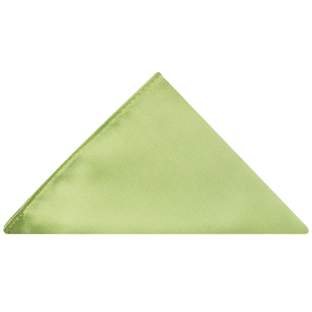 Plain Satin Light Sage Pocket Square Wedding Christening Hanky Handkerchief