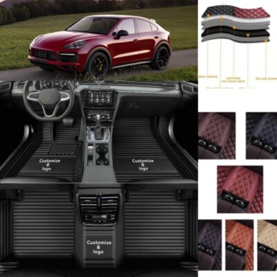 Luxury For Porsche Car Floor Mats All Models All Weather Custom Anti-slip Liners