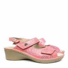 DUNA SANDALO PREDISPOSTO IN PELLE DOPPIO STRAPPO FIBBIA PLANTARE ESTRAIBILE CORA