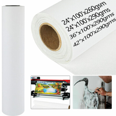 Canvas Roll-Polyester Matte Waterproof for Any Inkjet printer 24''36''42'' X100'