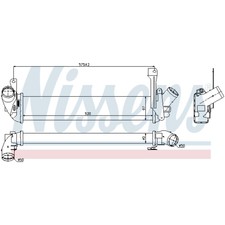 Ladeluftkühler Turbokühler LLC NISSENS für Renault Kangoo KC0/1_ FC0/1_ Nissan