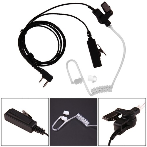 Effectively 2Pin PTT MIC Earbud Headsets for TYT UV5R, UV5RA, Radio - Zdjęcie 2 z 8