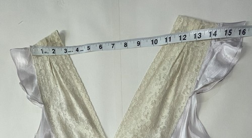 VTG 30s 40s Nightgown Rayon ? V-Neck Lavender Bias Cut ( See Flaws Distressed - Bild 10 von 18